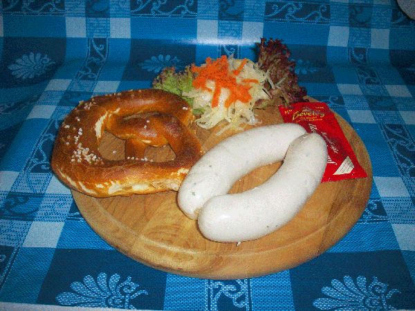 Weisswürstl mit Brezn